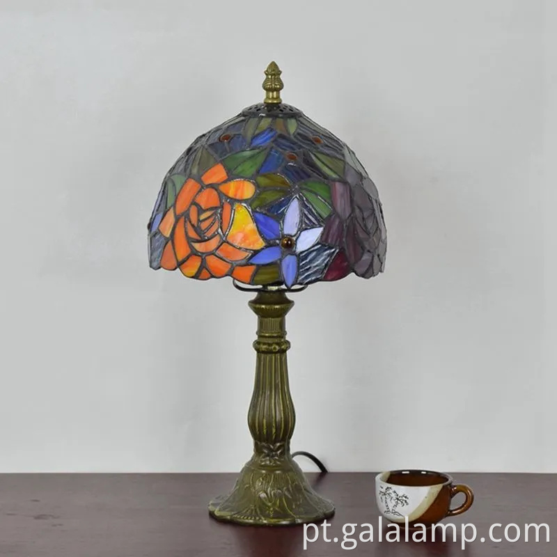 Lâmpada de mesa de vidro elegante para quarto e sala